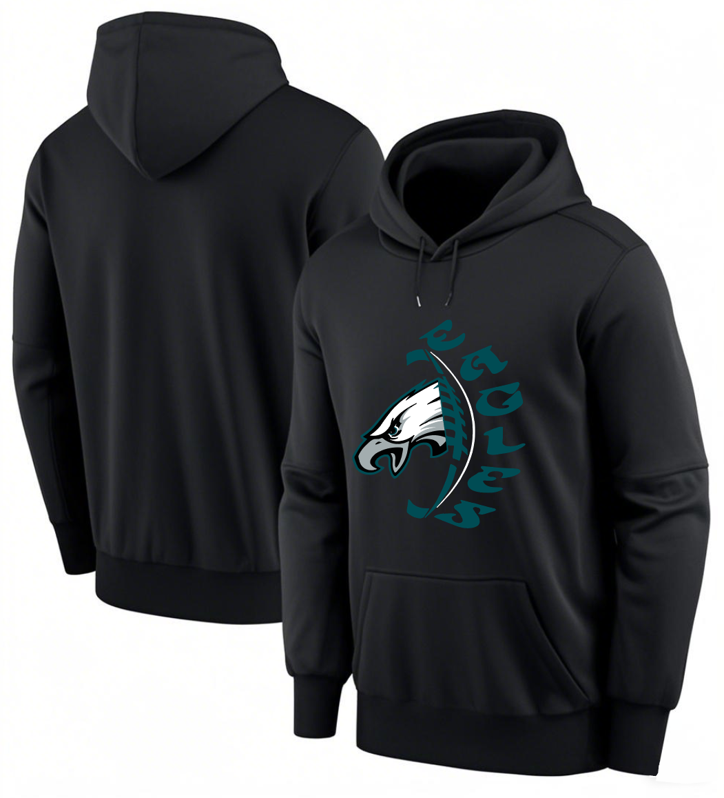 Men 2025 Philadelphia Eagles black hoodie style 21